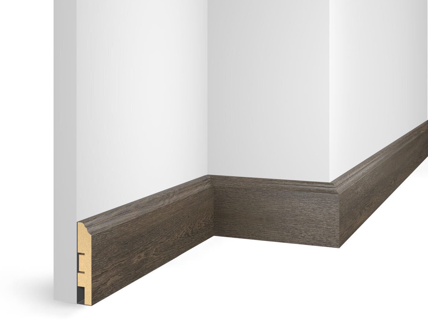 Плинтус МДФ ламинированный Cosca Decor NanoFlex EP07 Дуб Турецкий 2400×80×16